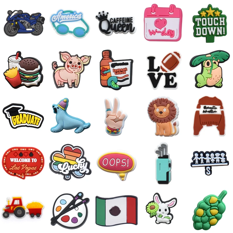 Women Charm Boy Gifts Shoes Accessories Men Set Jeans Packs Decorations for Crocs Shoe Charms Girl Para Pins Wholesale Bulk Kids
Women Charm Boy Gifts Shoes Accessories Men Set Jeans Packs Decorations for Crocs Shoe Charms Girl Para Pins Wholesale Bulk Kids