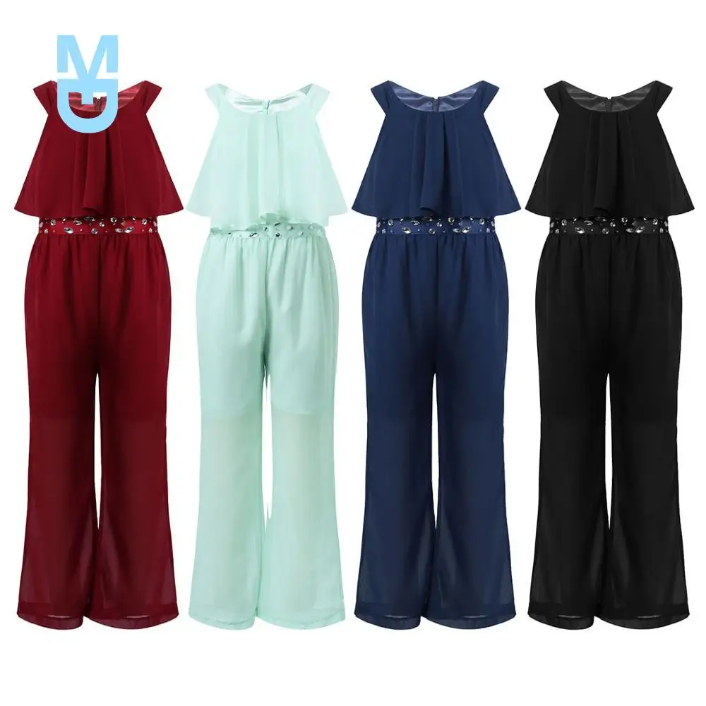 New Kids Girls Overalls Casual Chiffon Sleeveless Zipper Closure Sparkly Rhinestone High Waist Wide Leg Maxi Jumpsuit Girl Plays
New Kids Girls Overalls Casual Chiffon Sleeveless Zipper Closure Sparkly Rhinestone High Waist Wide Leg Maxi Jumpsuit Girl Plays