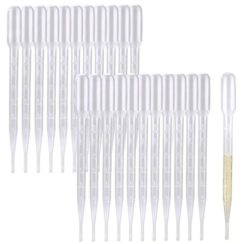 500Pcs Laboratory Tools Pipettes Plastic Disposable Graduated Pasteur Pipette Dropper Polyethylene Makeup Tools 2ML 3ML
500Pcs Laboratory Tools Pipettes Plastic Disposable Graduated Pasteur Pipette Dropper Polyethylene Makeup Tools 2ML 3ML