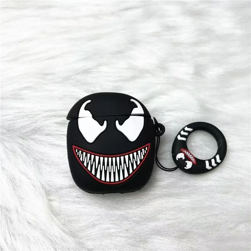 Веном из мультфильма Marvel подходит для Airpods Bluetooth защитный чехол наушников