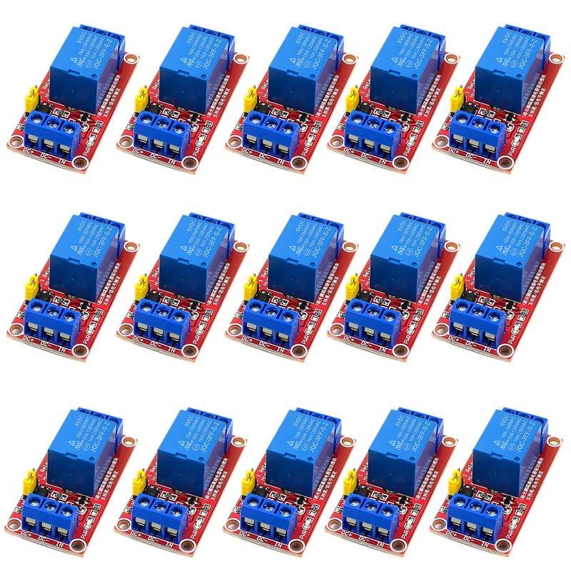 15 Pieces 5V Relay Module 1-Channel Relay Control Boards With Optocoupler Isolation High And Low Level Trigger
15 Pieces 5V Relay Module 1-Channel Relay Control Boards With Optocoupler Isolation High And Low Level Trigger