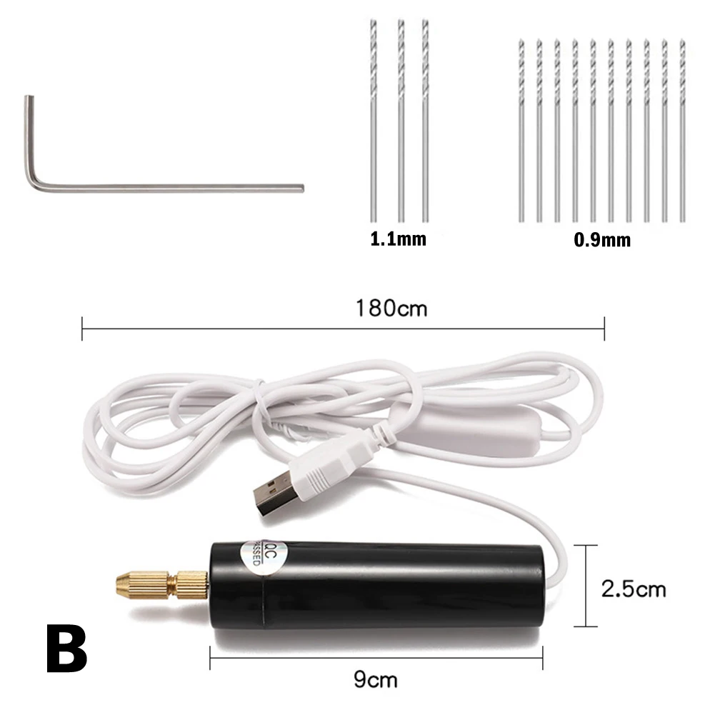 Mini Electric Drill USB Cable Power 5V Drilling Wood Plastic Paper Board Jewelry For Hand Carving Drilling Tools
Mini Electric Drill USB Cable Power 5V Drilling Wood Plastic Paper Board Jewelry For Hand Carving Drilling Tools