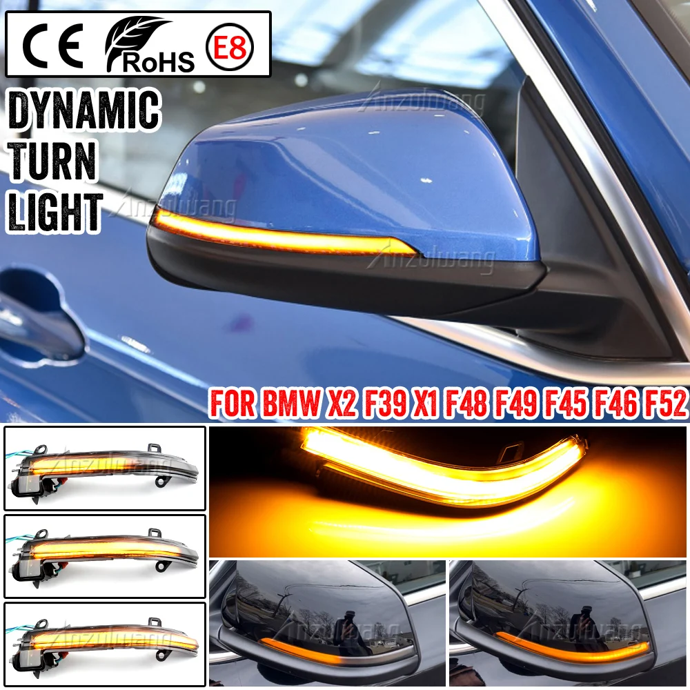 LED Dynamic Turn Signal Blinker Sequential Side Mirror Indicator Light Lamp For BMW X1 F48 2016-2020 2 Series F45 F46 X2 F39
LED Dynamic Turn Signal Blinker Sequential Side Mirror Indicator Light Lamp For BMW X1 F48 2016-2020 2 Series F45 F46 X2 F39