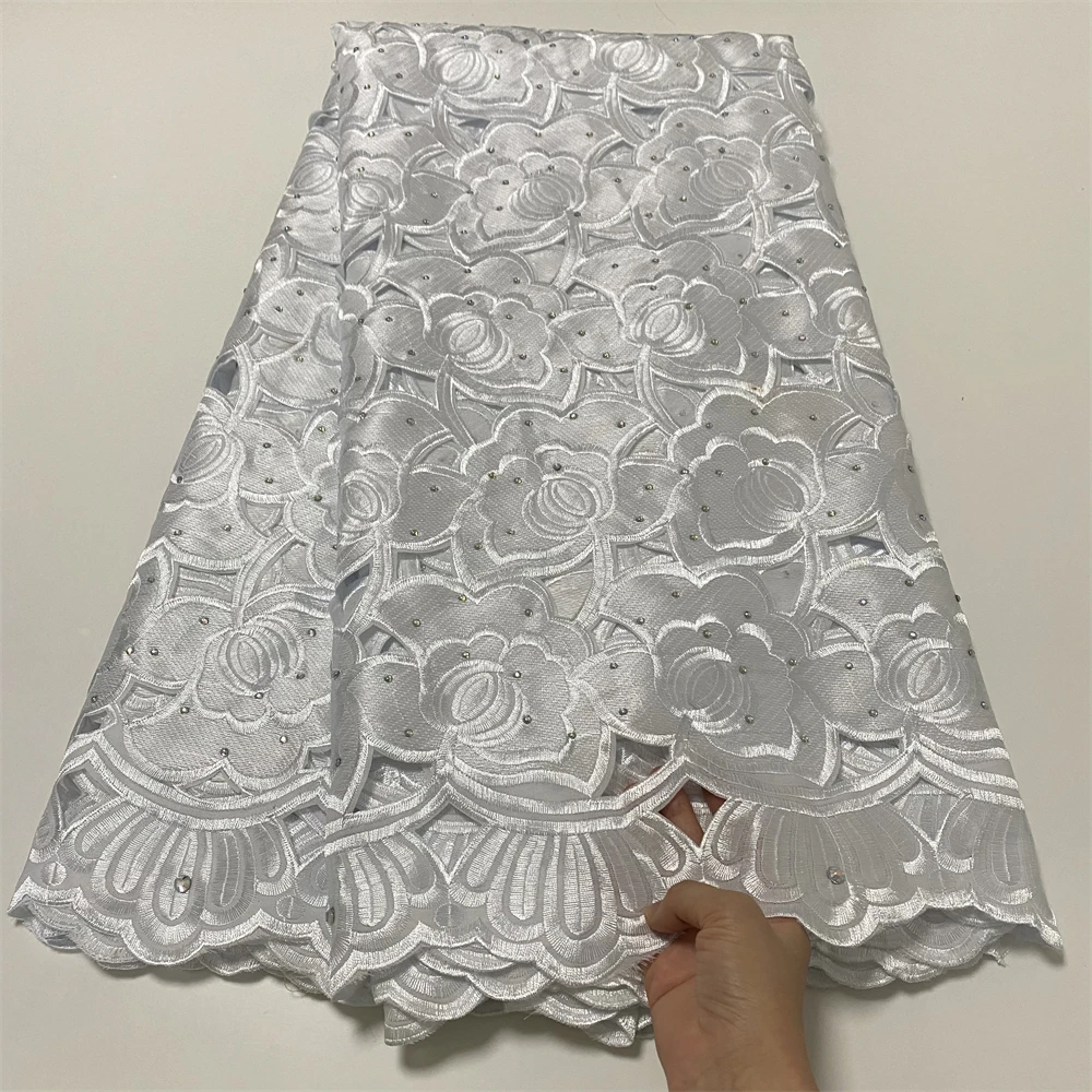 White Hollow Out Swiss Lace Fabric African Lace Fabric 2022 Swiss Voile Lace 5Yards African 100% Cotton Fabric For Wedding Dress
White Hollow Out Swiss Lace Fabric African Lace Fabric 2022 Swiss Voile Lace 5Yards African 100% Cotton Fabric For Wedding Dress