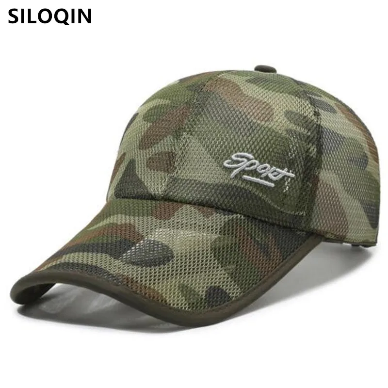New Summer Women's Hats Camouflage Cap Extended Brim Hollow Breathable Mesh Hat Baseball Cap Men's Caps Sunscreen Fishing Cap 
New Summer Women's Hats Camouflage Cap Extended Brim Hollow Breathable Mesh Hat Baseball Cap Men's Caps Sunscreen Fishing Cap