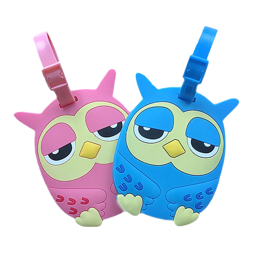 2Pcs Silicone Cartoon Owl Baggage Tags Travel Baggage ID Labels Suitcase Tags
2Pcs Silicone Cartoon Owl Baggage Tags Travel Baggage ID Labels Suitcase Tags