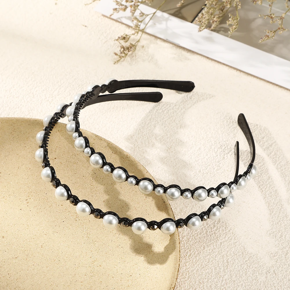 AWAYTR Simple Full Pearls Women Hairbands Sweet Headband Hair Hoops Holder Head Band Women Elegant Fashion Hair Accessories 
AWAYTR Simple Full Pearls Women Hairbands Sweet Headband Hair Hoops Holder Head Band Women Elegant Fashion Hair Accessories