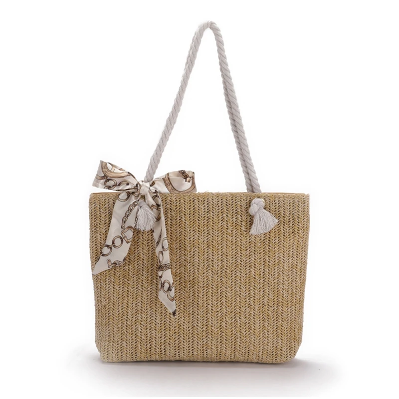 Women Summer Beach Bag Bohemia Straw Bags Female Elegant Raffia Shoulder Purse Vacation Handbags Elegant Handle Totes Ribbon
Women Summer Beach Bag Bohemia Straw Bags Female Elegant Raffia Shoulder Purse Vacation Handbags Elegant Handle Totes Ribbon
