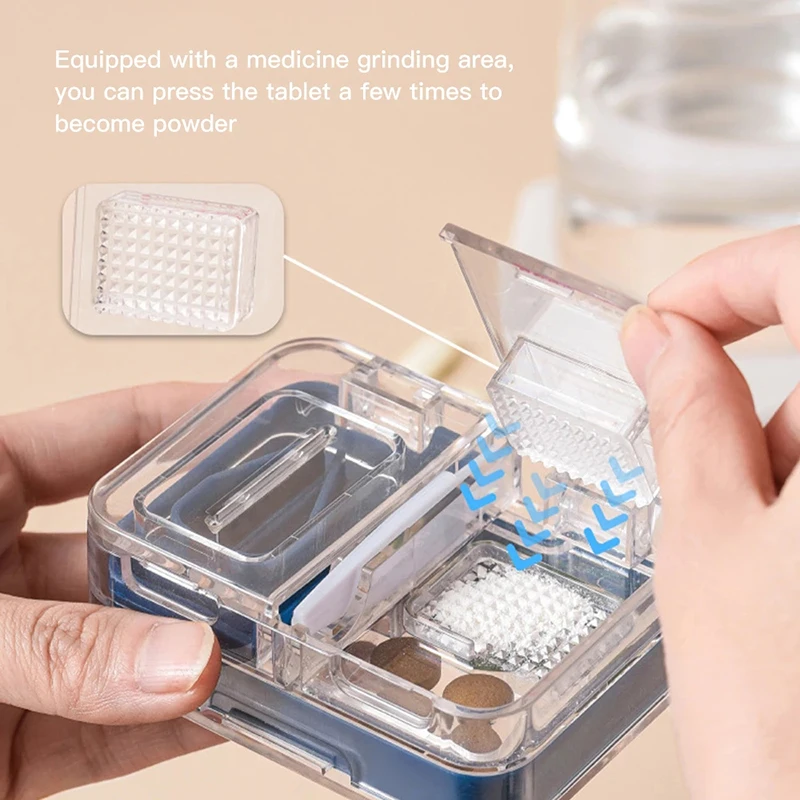 Medicine Mini Box Our-in-one Multi-Purpose Pill Cutter Storage Box Outdoor Travel Portable Pill Splitter Organizer Box
Medicine Mini Box Our-in-one Multi-Purpose Pill Cutter Storage Box Outdoor Travel Portable Pill Splitter Organizer Box