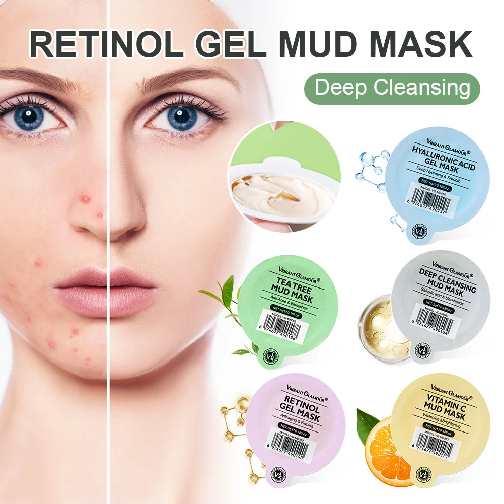 Retinol Gel Mud Mask Deep Cleansing Fine Lines Acne Removal Oil Control Skin Moisturizing Mud Mask Skin Care
Retinol Gel Mud Mask Deep Cleansing Fine Lines Acne Removal Oil Control Skin Moisturizing Mud Mask Skin Care