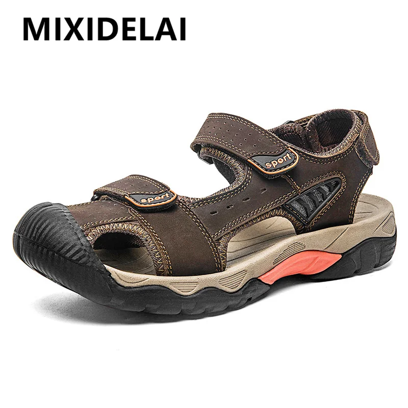 Men's Genuine Leather Sandals Brand Classic Summer Sandals Male Outdoor Casual Lightweight Sandal Fashion Sneakers Big Size 48
Men's Genuine Leather Sandals Brand Classic Summer Sandals Male Outdoor Casual Lightweight Sandal Fashion Sneakers Big Size 48