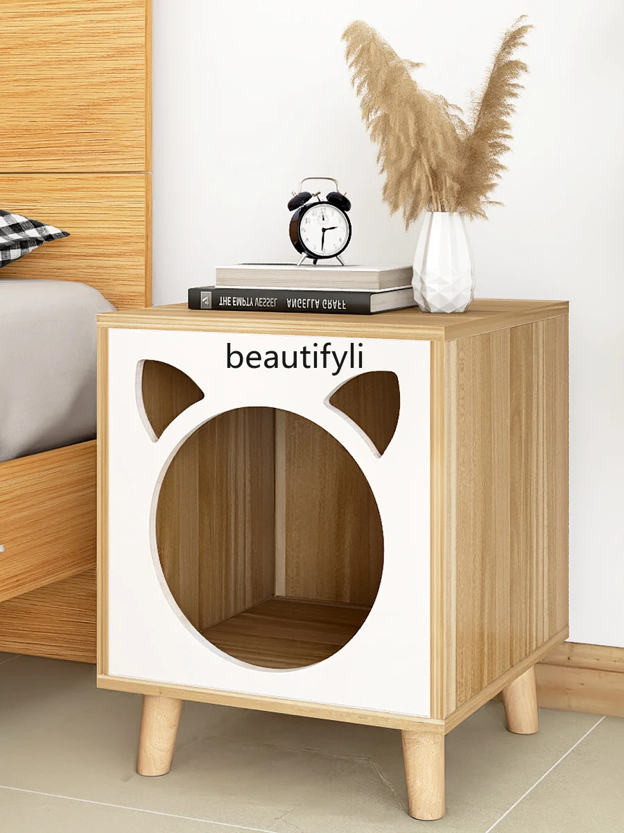 GY Cat Nest Bedside Table Integrated Living Room Cat Cabinet Cattery Four Seasons Universal Solid Wood Furniture Pet Kennel
GY Cat Nest Bedside Table Integrated Living Room Cat Cabinet Cattery Four Seasons Universal Solid Wood Furniture Pet Kennel