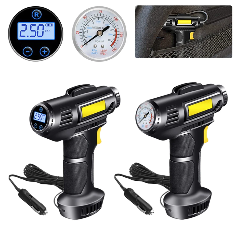Portable Tire Pressure Pump Inflation Measurement Lighting Automatic Charging Stopping With Rechargeable Battery Electronic Tool
Portable Tire Pressure Pump Inflation Measurement Lighting Automatic Charging Stopping With Rechargeable Battery Electronic Tool