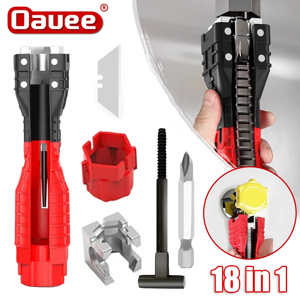 18 In 1 Anti-slip Sink Faucet Wrench Multifunctional Double Head Repair Wrench Water Heater Plumbing Tools Bathroom Tool Sets
18 In 1 Anti-slip Sink Faucet Wrench Multifunctional Double Head Repair Wrench Water Heater Plumbing Tools Bathroom Tool Sets