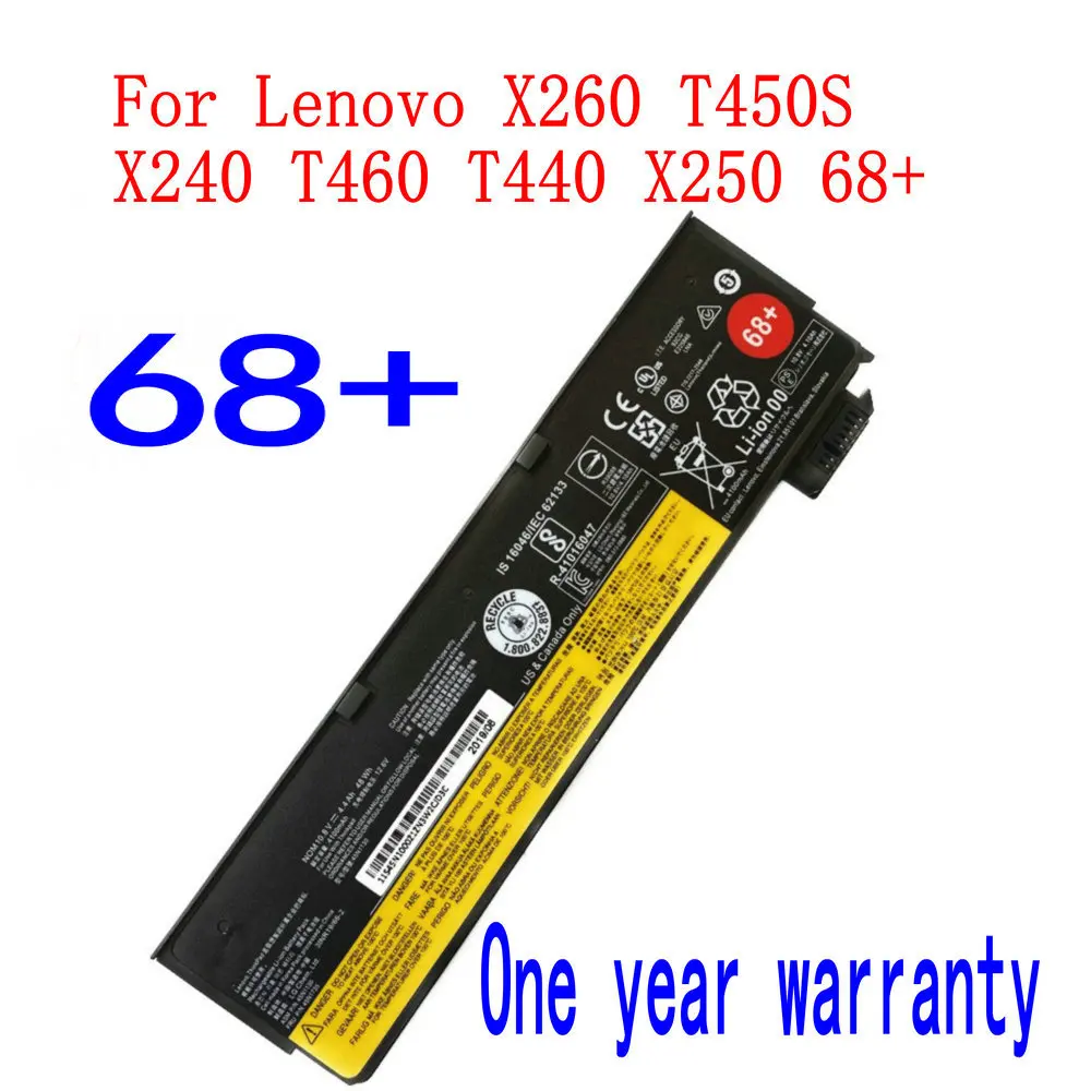 10,8 В 48Wh высокое качество 45N1128 45N1734 45N1130 45N1735 68 + Аккумулятор для ноутбука Lenovo X260 T450S X240 T460 T440 X250
10,8 В 48Wh высокое качество 45N1128 45N1734 45N1130 45N1735 68 + Аккумулятор для ноутбука Lenovo X260 T450S X240 T460 T440 X250