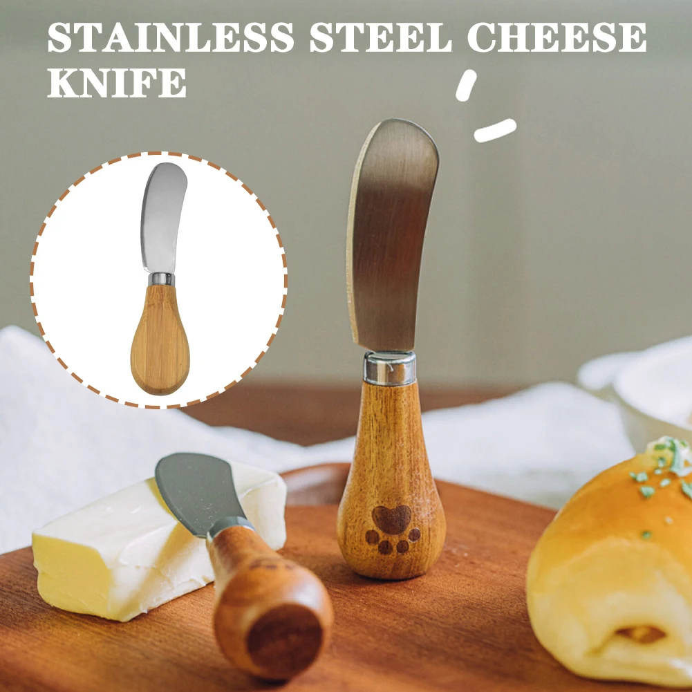 Spatula Knife Cute Standing Butter Cutter Wooden Handle Small Bread Cream Cutter Dessert Cutter For Kitchen Cutlery Knife
Spatula Knife Cute Standing Butter Cutter Wooden Handle Small Bread Cream Cutter Dessert Cutter For Kitchen Cutlery Knife
