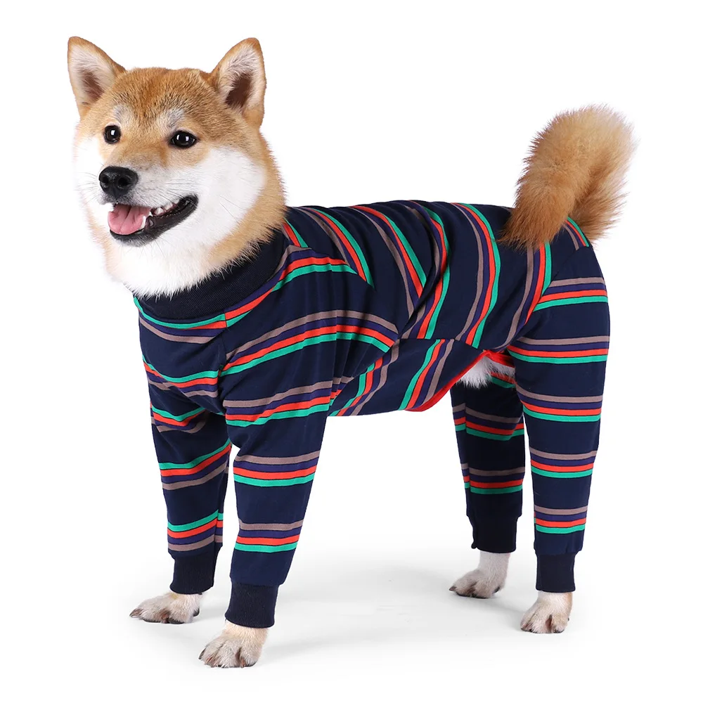 

Four Feet Dog Lightweight Pajamas Pure Dog Jumpsuits 4 Legs Dog Onesies T-Shirt Pet Costume for Small Medium Large Dogs Bulldog