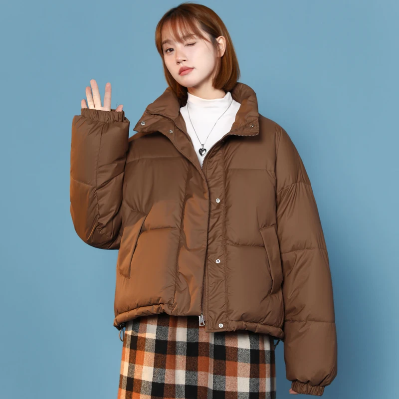Women Brown Down Jackets Parka Winter Short Outerwear Fashion Leisure Duck Down Cotton Thicken Waterproof Warm Female Loose Coat
Women Brown Down Jackets Parka Winter Short Outerwear Fashion Leisure Duck Down Cotton Thicken Waterproof Warm Female Loose Coat