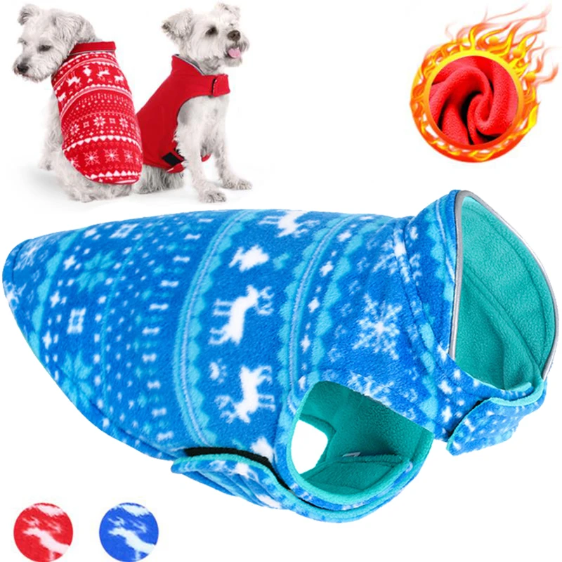 Reversible Christmas Pet Dog Clothes for Small Medium Large Dogs 2 Layers Fleece Winter Warm Big Dog Jackets French Bulldog Coat
Reversible Christmas Pet Dog Clothes for Small Medium Large Dogs 2 Layers Fleece Winter Warm Big Dog Jackets French Bulldog Coat