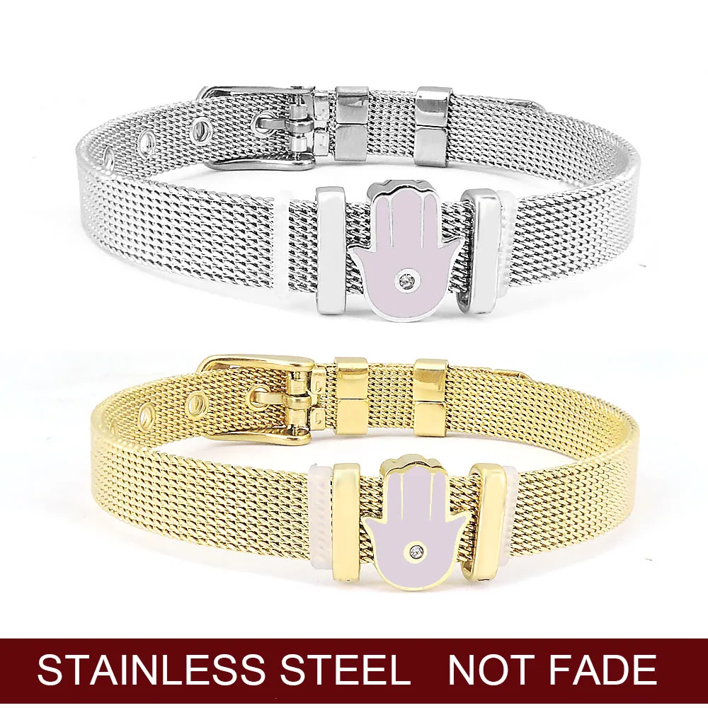 Charms Fatima Hand Hamsa Silver Color Pendants Mesh Bracelet Antique Making DIY Handmade Craft
Charms Fatima Hand Hamsa Silver Color Pendants Mesh Bracelet Antique Making DIY Handmade Craft