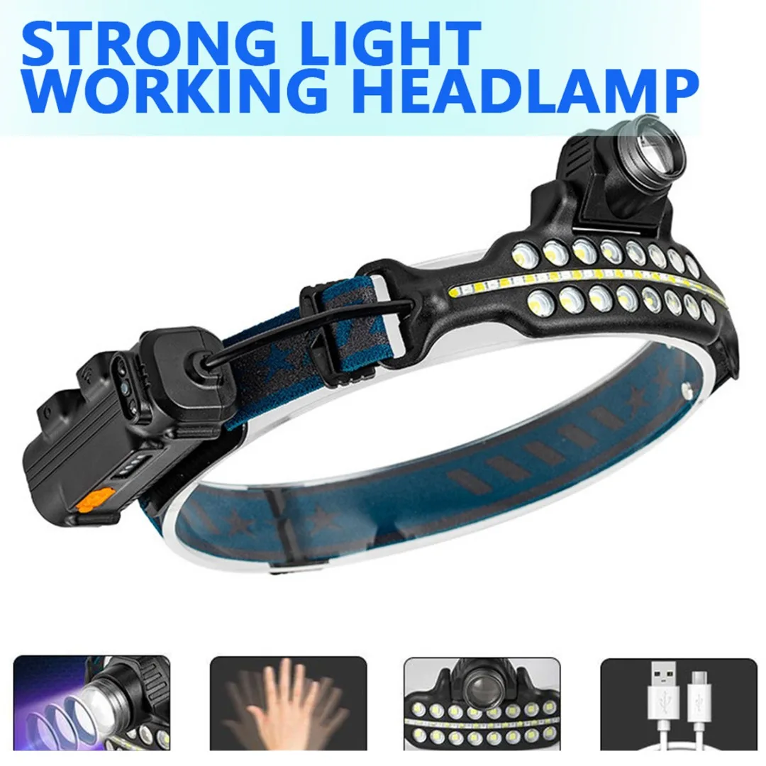 1pc LED COB Headlight USB Rechargeable Motion Sensor Flashlight Waterproof Camping Night Lamp For Outdoor Hiking Torch Lighting
1pc LED COB Headlight USB Rechargeable Motion Sensor Flashlight Waterproof Camping Night Lamp For Outdoor Hiking Torch Lighting