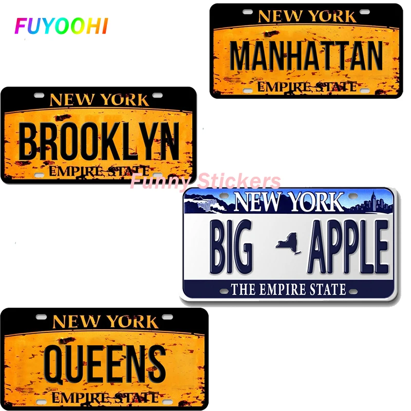 FUYOOHI Play Stickers Five Boroughs of New York BROOKLYN TEXT Car Sticker License Plate Style Waterproof Trunk Motorcycle Decal
FUYOOHI Play Stickers Five Boroughs of New York BROOKLYN TEXT Car Sticker License Plate Style Waterproof Trunk Motorcycle Decal
