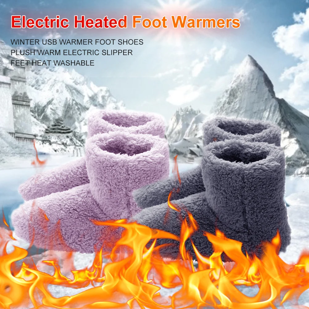 1pair Winter Electric Heated Shoes for Women Men Washable Comfortable Plush USB Electric Foot Warmer Shoes Winter Warm Snow Boot
1pair Winter Electric Heated Shoes for Women Men Washable Comfortable Plush USB Electric Foot Warmer Shoes Winter Warm Snow Boot