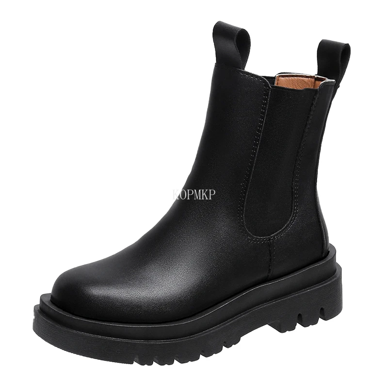 Genuine Leather Women Chelsea Boots Elastic Band Platform Chimney Boot Ladies Autumn Winter Warm Height Increasing Boots Size 42
Genuine Leather Women Chelsea Boots Elastic Band Platform Chimney Boot Ladies Autumn Winter Warm Height Increasing Boots Size 42