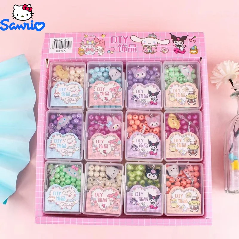 24pcs Sanrio Kuromi Melody Cute Girl Diy Bracelet Pendant Plastic Beading Handmade Stationery Store Wholesale 
24pcs Sanrio Kuromi Melody Cute Girl Diy Bracelet Pendant Plastic Beading Handmade Stationery Store Wholesale