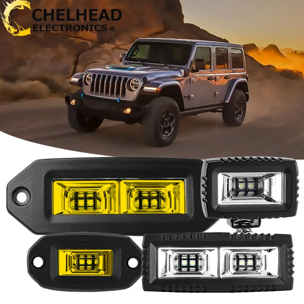 3000K 6000K Flush Mount Led Work Lights Flood Beam Car Driving Led Pods Bulb Fog Lamp for Off Road Lada 4x4 Pickup Truck 4WD
3000K 6000K Flush Mount Led Work Lights Flood Beam Car Driving Led Pods Bulb Fog Lamp for Off Road Lada 4x4 Pickup Truck 4WD