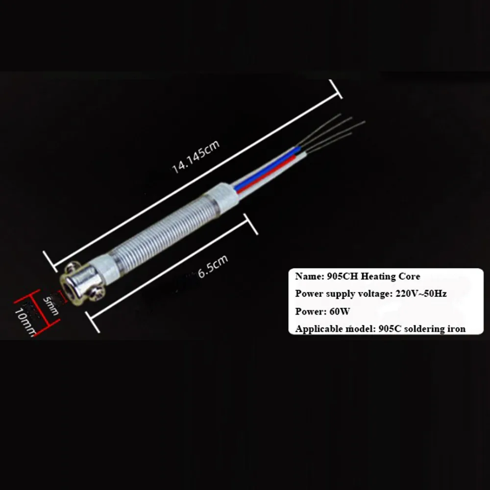 Новый нагреватель паяльника 905C, 60 Вт, сердечник 200-480 ℃ 230/110 В 905C Нагревательный элемент Керамика Металлообработка Паяльная станция 
Новый нагреватель паяльника 905C, 60 Вт, сердечник 200-480 ℃ 230/110 В 905C Нагревательный элемент Керамика Металлообработка Паяльная станция