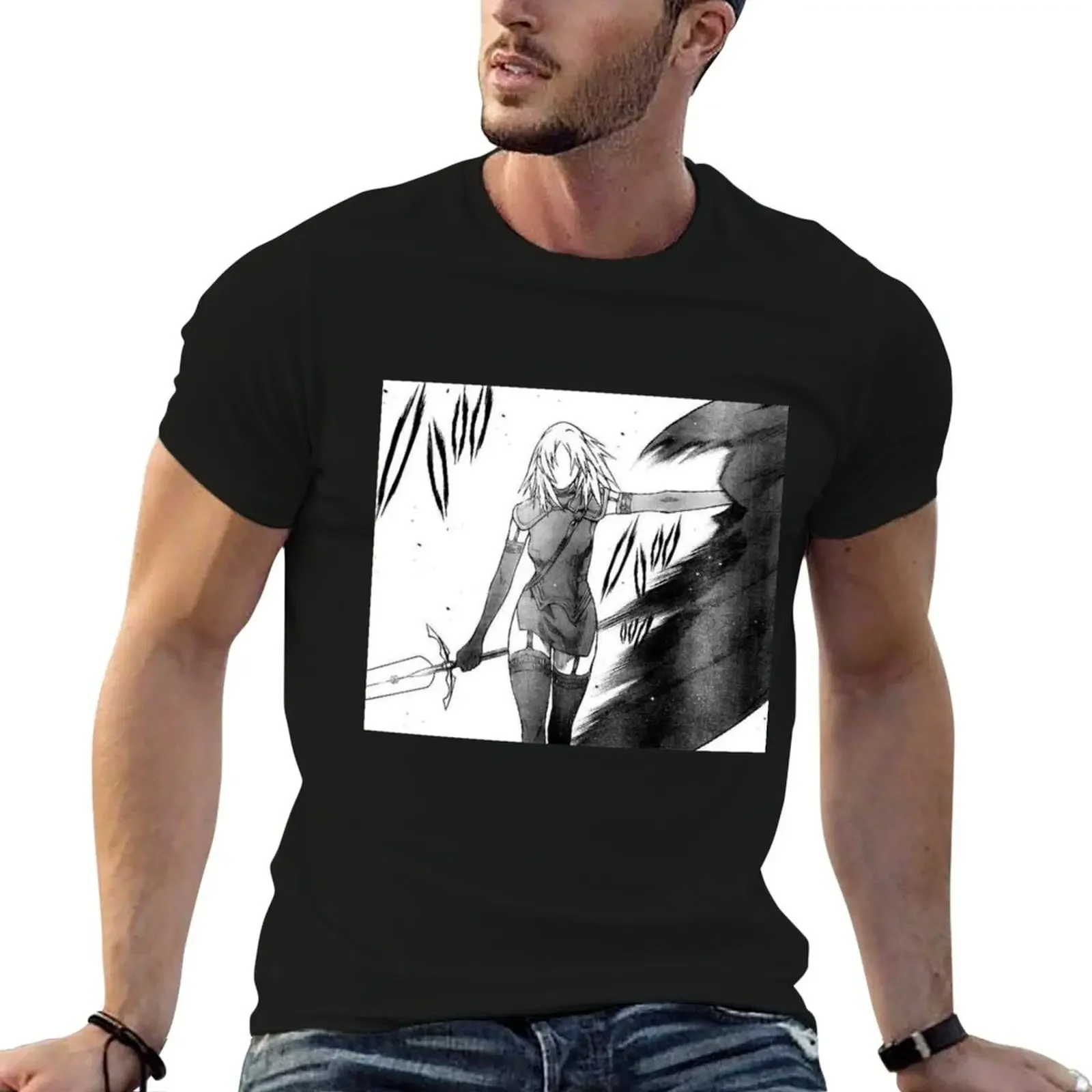 Футболка Claymore Miria синие арховые рубашки футболка с рисунком мужские футболки Fruit