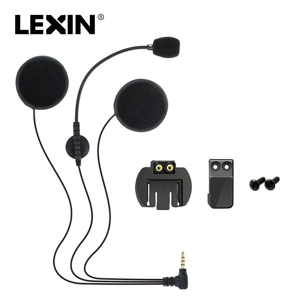 Гарнитура Lexin для мотоцикла Интерком с креплением аксессуары шлема Bluetooth разъем