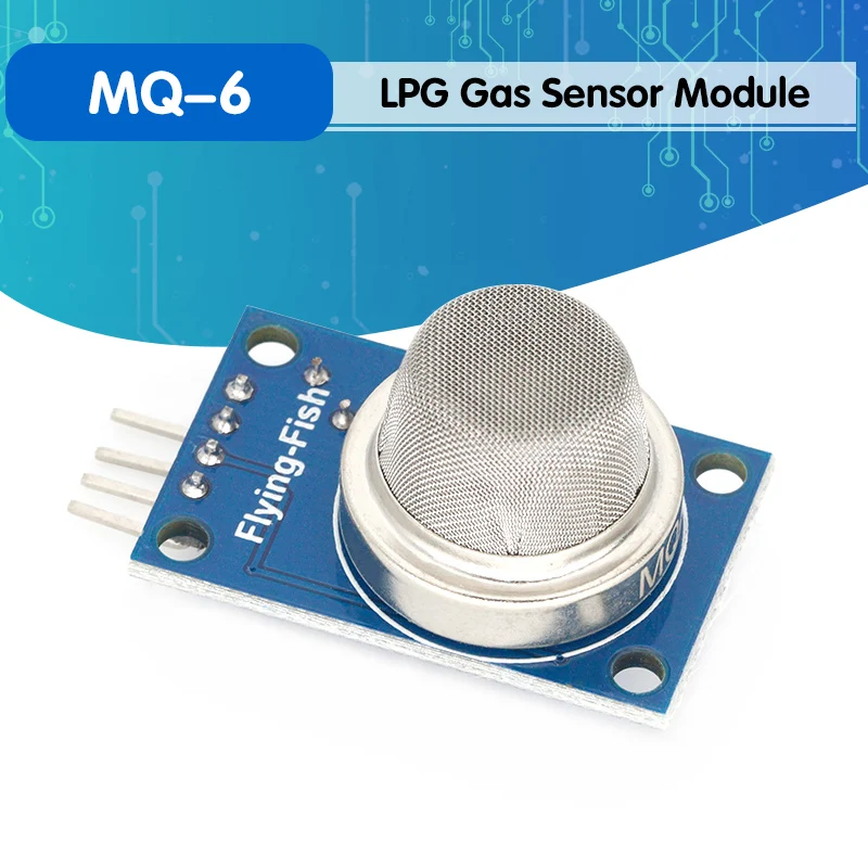 MQ-6 LPG Gas Sensor Module Liquefied Propane Iso-butane Butane Combustible Gas Detection Sensor MQ6 
MQ-6 LPG Gas Sensor Module Liquefied Propane Iso-butane Butane Combustible Gas Detection Sensor MQ6