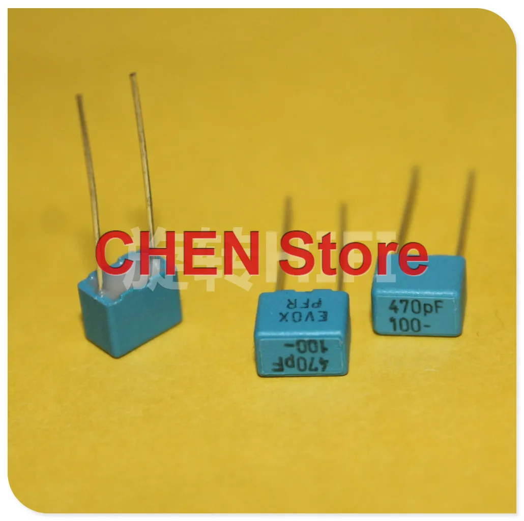 KEMET EVOX PFR5 p5 аудио частотная пленка MKP емкость 430PF 450PF 470PF 820PF 910PF 63V 100V 250V 400V Синий