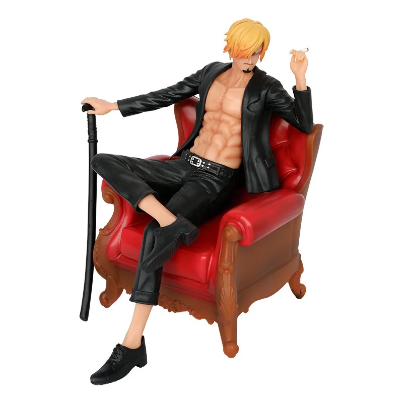 

Костюм Thug Sanji Сидящая позиция пиратские модели игрушки Аниме персонажи гаражные наборы комикс GK настольные коллекционные предметы