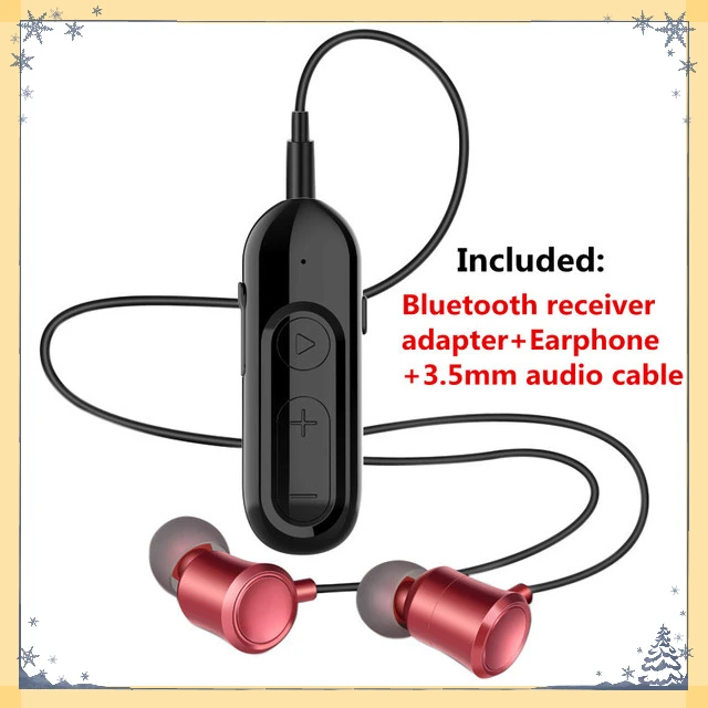 Bluetooth 5.0 Receiver with Earphone Microphone 3.5mm Jack AUX Wireless Audio Adapter for Car Headphone Speaker Stereo Music
Bluetooth 5.0 Receiver with Earphone Microphone 3.5mm Jack AUX Wireless Audio Adapter for Car Headphone Speaker Stereo Music