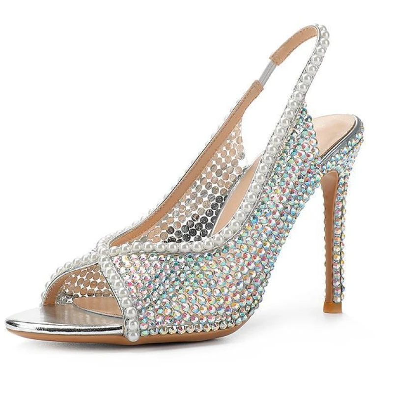 2022 Summer Handmade Women's High-heeled Sandals Shoes White Pearl Fish Mouth High-heeled Shoes
2022 Summer Handmade Women's High-heeled Sandals Shoes White Pearl Fish Mouth High-heeled Shoes