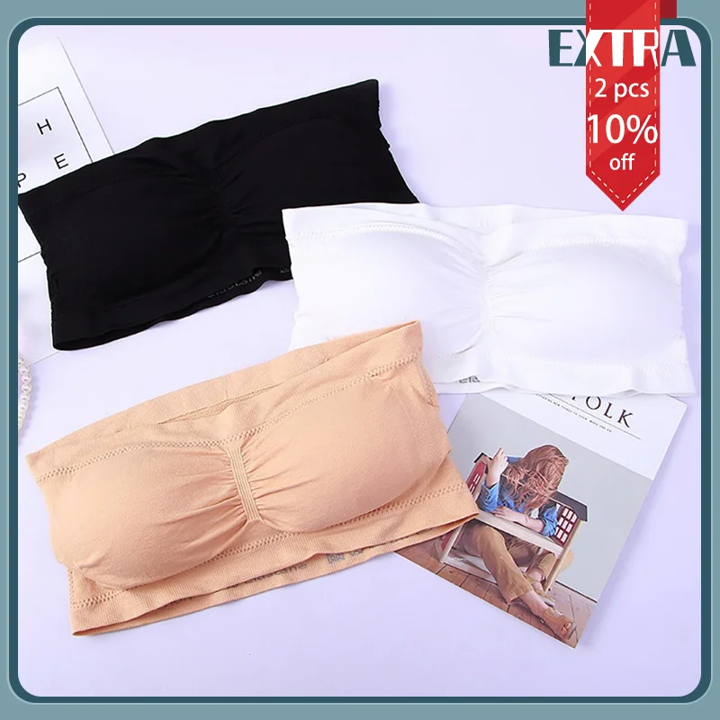 Summer Sexy Bras For Women Seamless Bandeau Bra Push Up Female Tube Top White Bralette Top Tanks Strapless Stretch Layer Bustier
Summer Sexy Bras For Women Seamless Bandeau Bra Push Up Female Tube Top White Bralette Top Tanks Strapless Stretch Layer Bustier