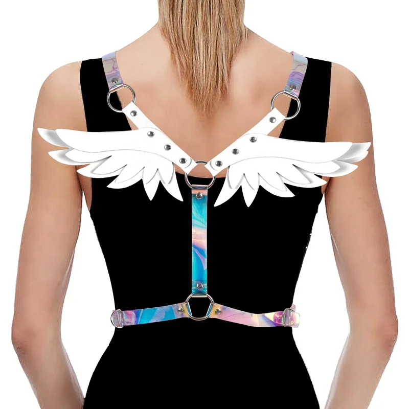 Привлекательные кожаные портупеи Wingleather, пояс для Weman, регулируемый светоотражающий Голографический лазерный Женский комплект нижнего бел... 
Привлекательные кожаные портупеи Wingleather, пояс для Weman, регулируемый светоотражающий Голографический лазерный Женский комплект нижнего бел...