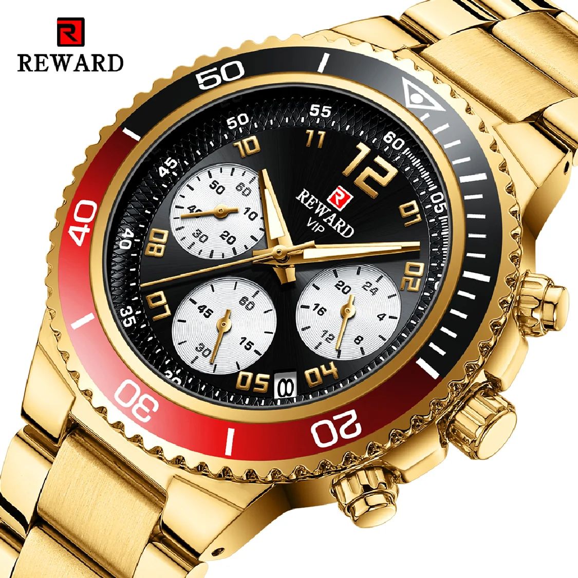 REWARD New Mens Watches Golden Full Steel Wrist Watch Top Brand Luxury Waterproof Luminous Quartz Watch Men Relogio Masculino
REWARD New Mens Watches Golden Full Steel Wrist Watch Top Brand Luxury Waterproof Luminous Quartz Watch Men Relogio Masculino