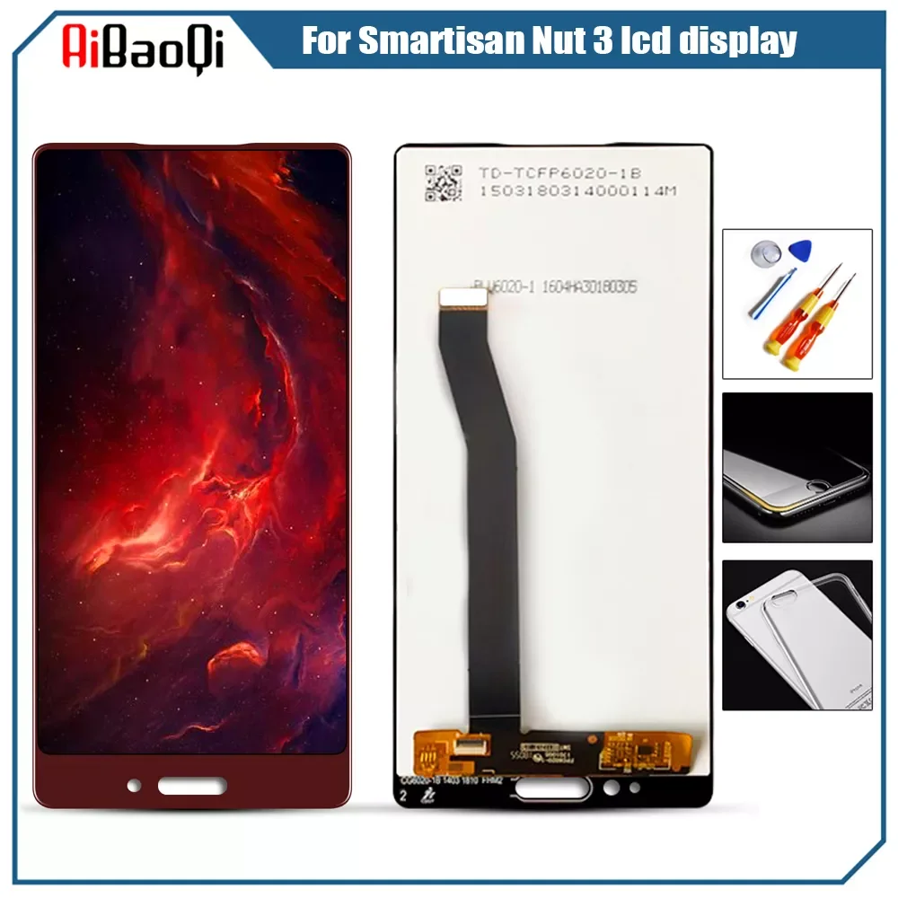 Smartisan Nut 3 ЖК-дисплей сенсорный экран дигитайзер с рамкой OC105 дисплей ЖК Ремонт Замена с инструментами
Smartisan Nut 3 ЖК-дисплей сенсорный экран дигитайзер с рамкой OC105 дисплей ЖК Ремонт Замена с инструментами