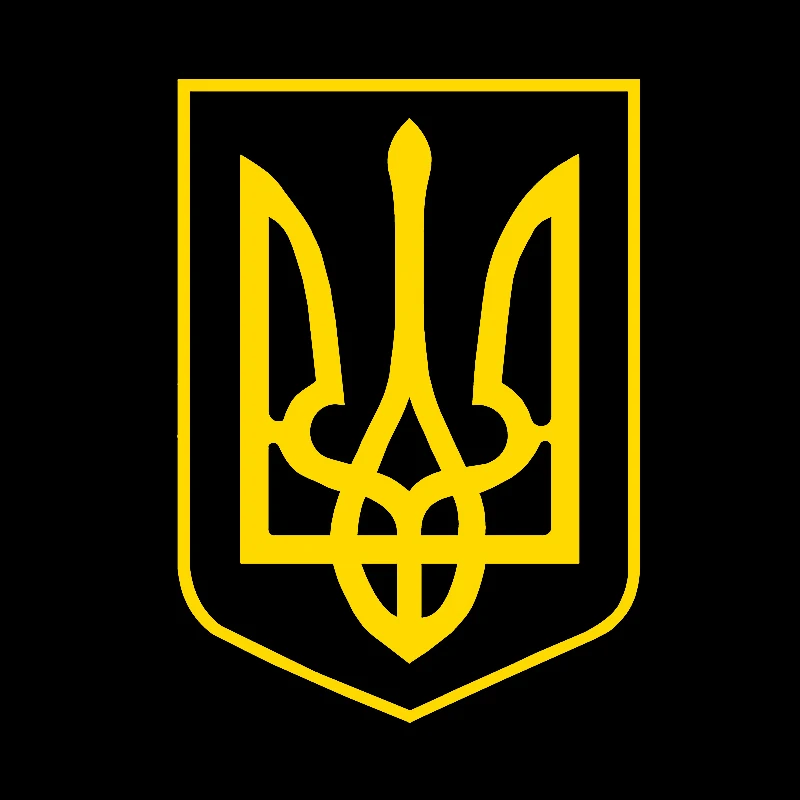

No Background 13X18CM Car Sticker Coat of Arms of Ukraine Waterproof Vinyl Decal Car Stickers Window Decor Pegatinas Para Coche