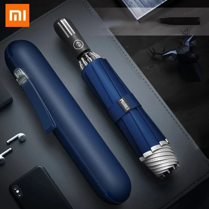 Большой автоматический мужской складной зонт Xiaomi, усиленный роскошный инвертированный зонтик, легкий зонтик от дождя 
Большой автоматический мужской складной зонт Xiaomi, усиленный роскошный инвертированный зонтик, легкий зонтик от дождя