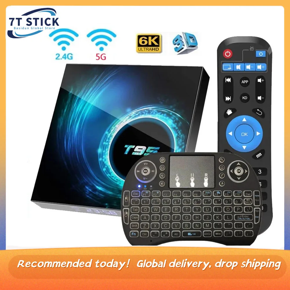 Tv Box Android 10 Newest T95 Smart Tv Box 6k 2.4g&5g Wifi 128g 3D Voice16g 32gb 64gb 4k Quad Core Set-Top Box Media Player
Tv Box Android 10 Newest T95 Smart Tv Box 6k 2.4g&5g Wifi 128g 3D Voice16g 32gb 64gb 4k Quad Core Set-Top Box Media Player
