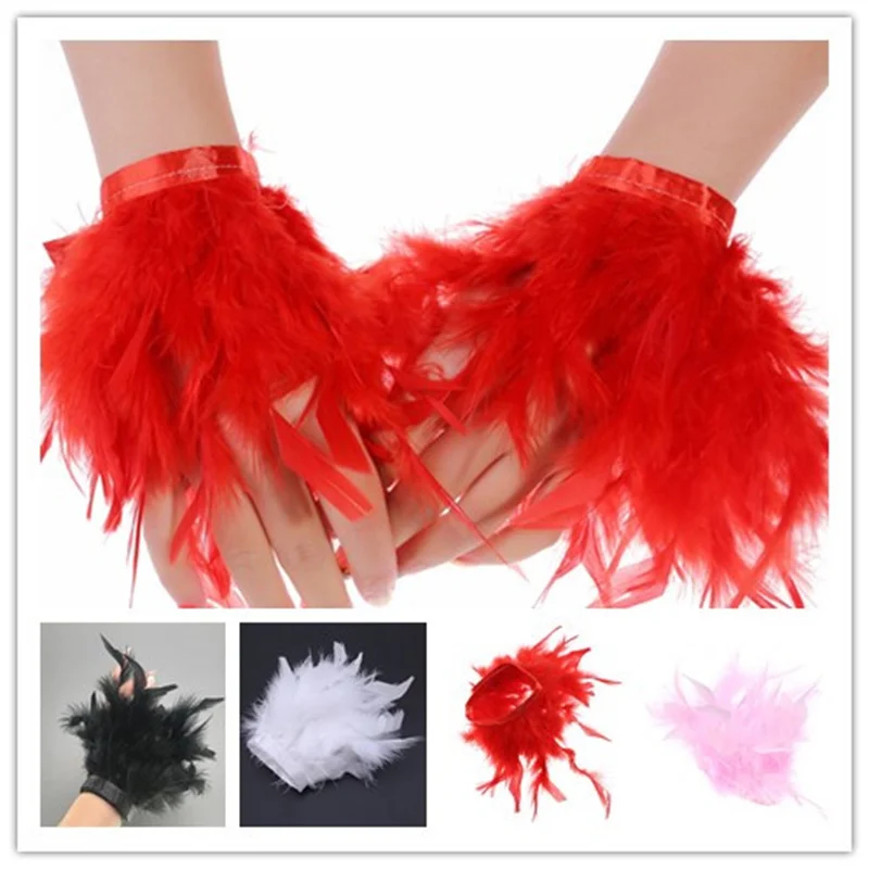 Ostrich Feather Cuff Wrist Sleeve Women Fur Ostrich Feather Cuffs Feather Cuff Snap Bracelet Clap On Satin Shirts Elegant
Ostrich Feather Cuff Wrist Sleeve Women Fur Ostrich Feather Cuffs Feather Cuff Snap Bracelet Clap On Satin Shirts Elegant