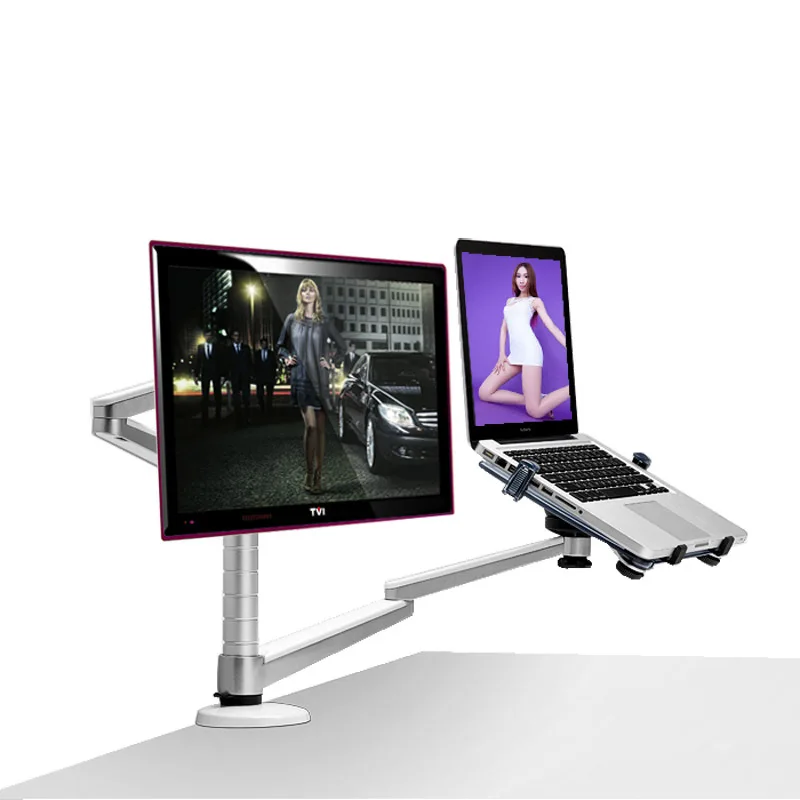 OA-7X Multimedia Desktop Dual Arm 27inch LCD Monitor Holder+ Laptop Holder Stand Table Full Monitor Dual Monitor Mount Arm Stand
OA-7X Multimedia Desktop Dual Arm 27inch LCD Monitor Holder+ Laptop Holder Stand Table Full Monitor Dual Monitor Mount Arm Stand