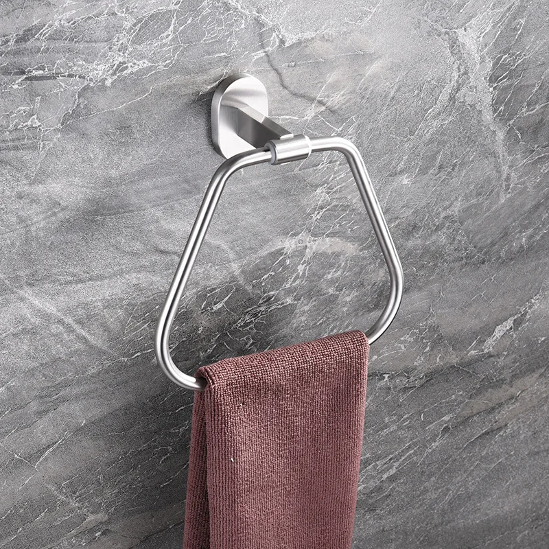 Brushed Finish Towel Ring Stainless Steel Towel Hanger Holder Bathroom Wall Mounted Round Rack Kitchen Storage Accessories
Brushed Finish Towel Ring Stainless Steel Towel Hanger Holder Bathroom Wall Mounted Round Rack Kitchen Storage Accessories