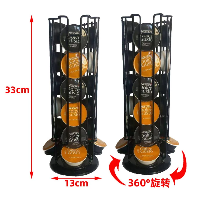 Storage 24PCS Stand Display Rack Rotatable Coffee Pods Plating Holder 2020 Fashion Capsule Black High-Capacity Rack
Storage 24PCS Stand Display Rack Rotatable Coffee Pods Plating Holder 2020 Fashion Capsule Black High-Capacity Rack