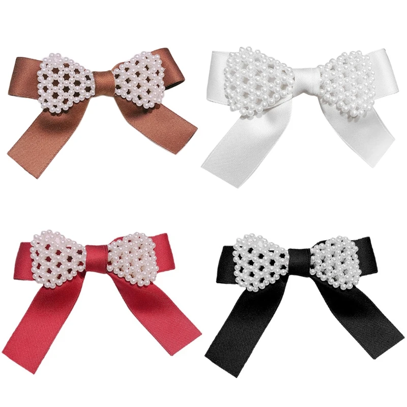 2XPC Faux Pearl Bowknot French Barrette Women Vintage Large Bows Hair Clip Accessory
2XPC Faux Pearl Bowknot French Barrette Women Vintage Large Bows Hair Clip Accessory